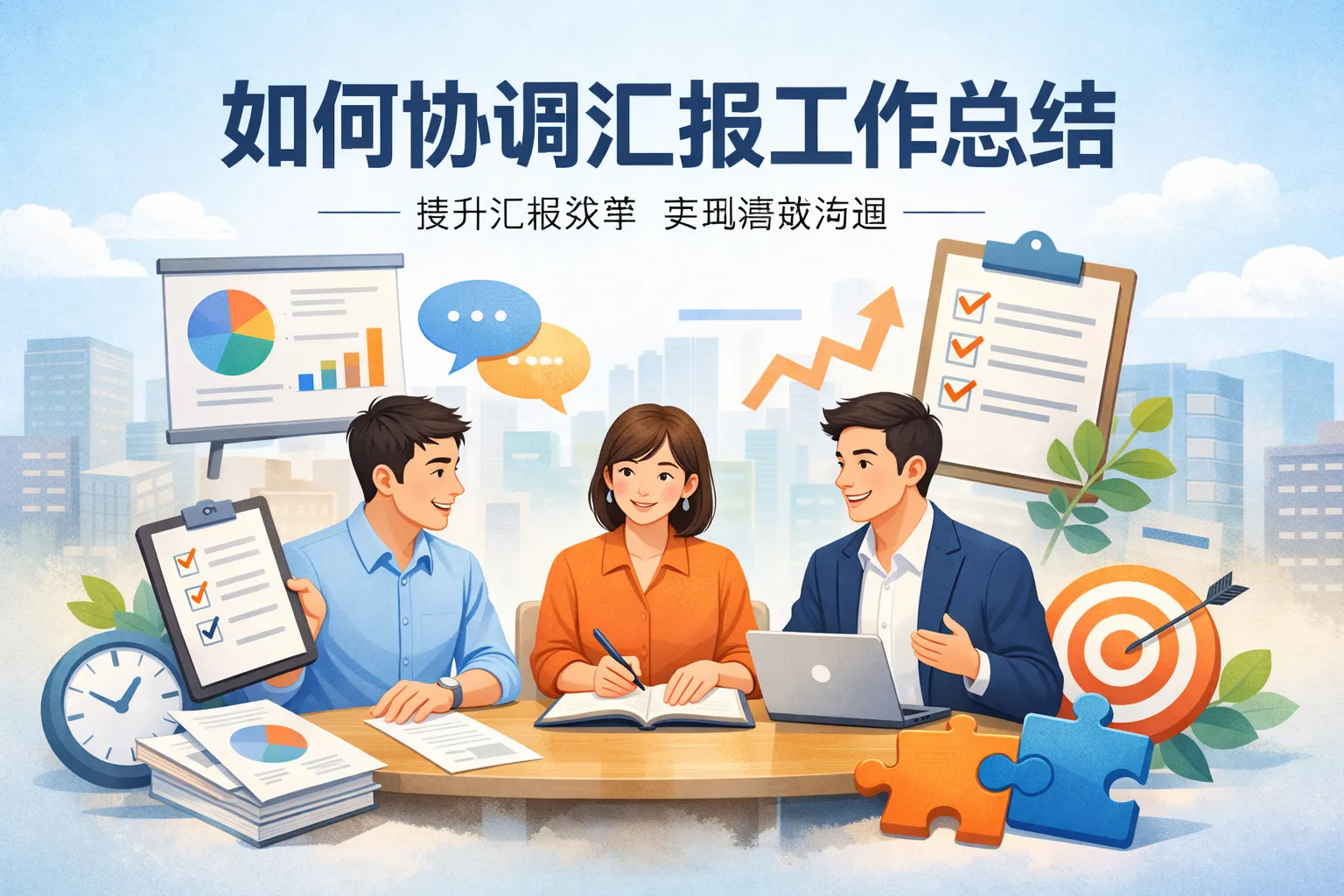 如何协调汇报工作总结