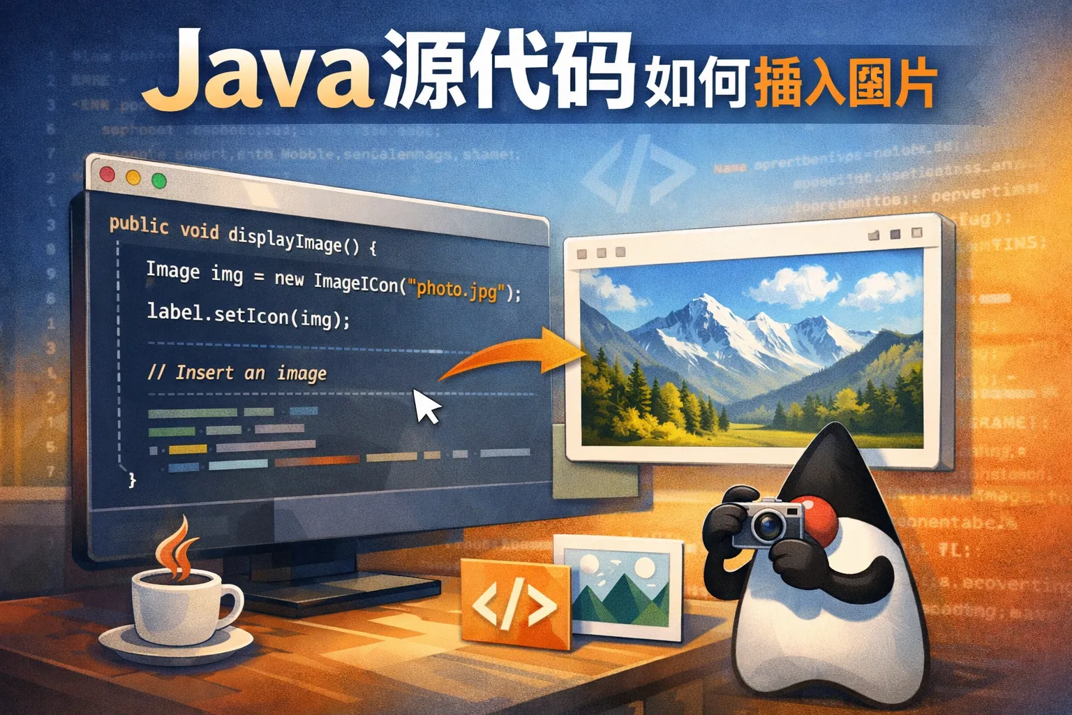 java源代码如何插入图片