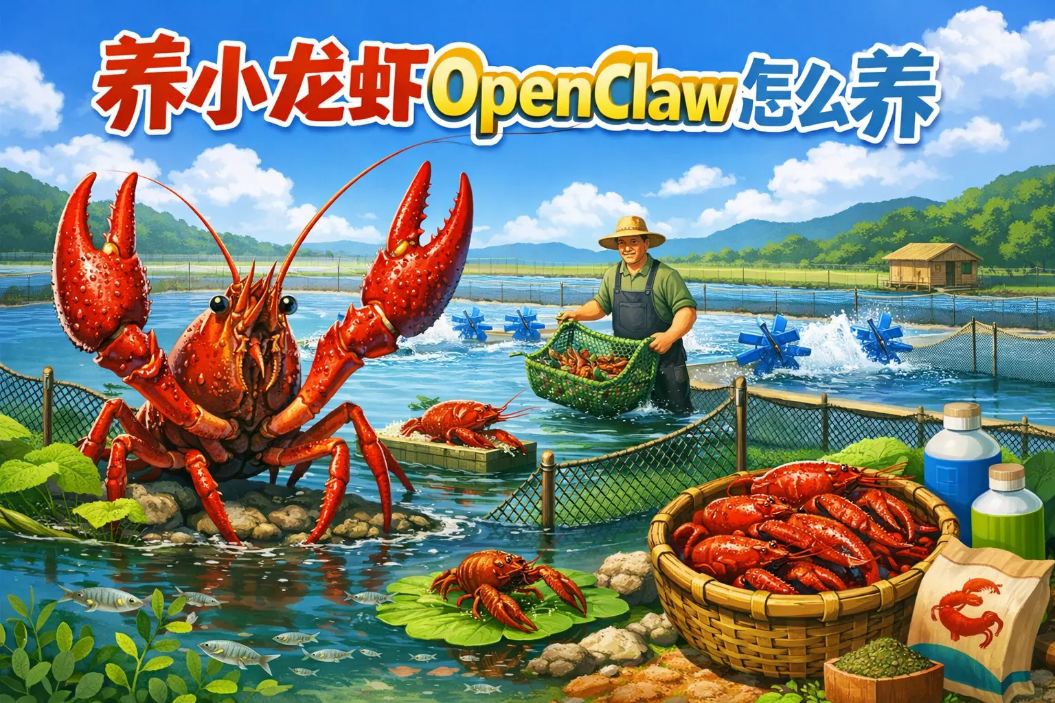 养小龙虾openclaw怎么养
