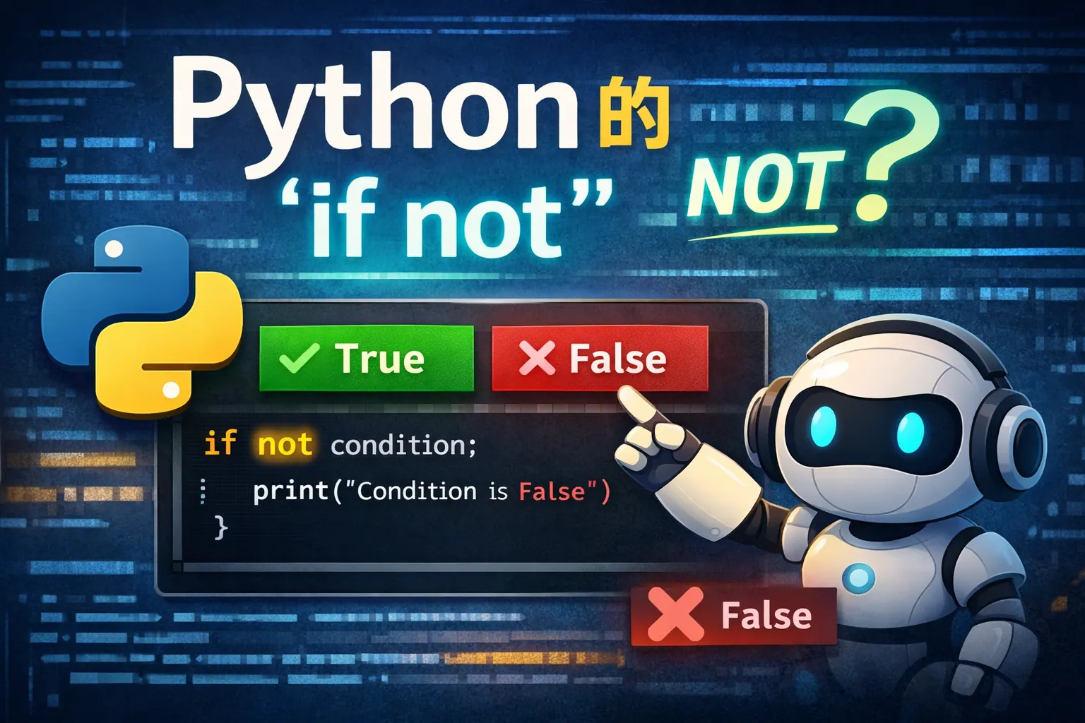 python 的 if not