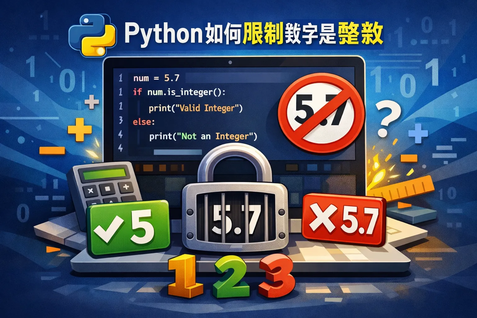 python如何限制数字是整数