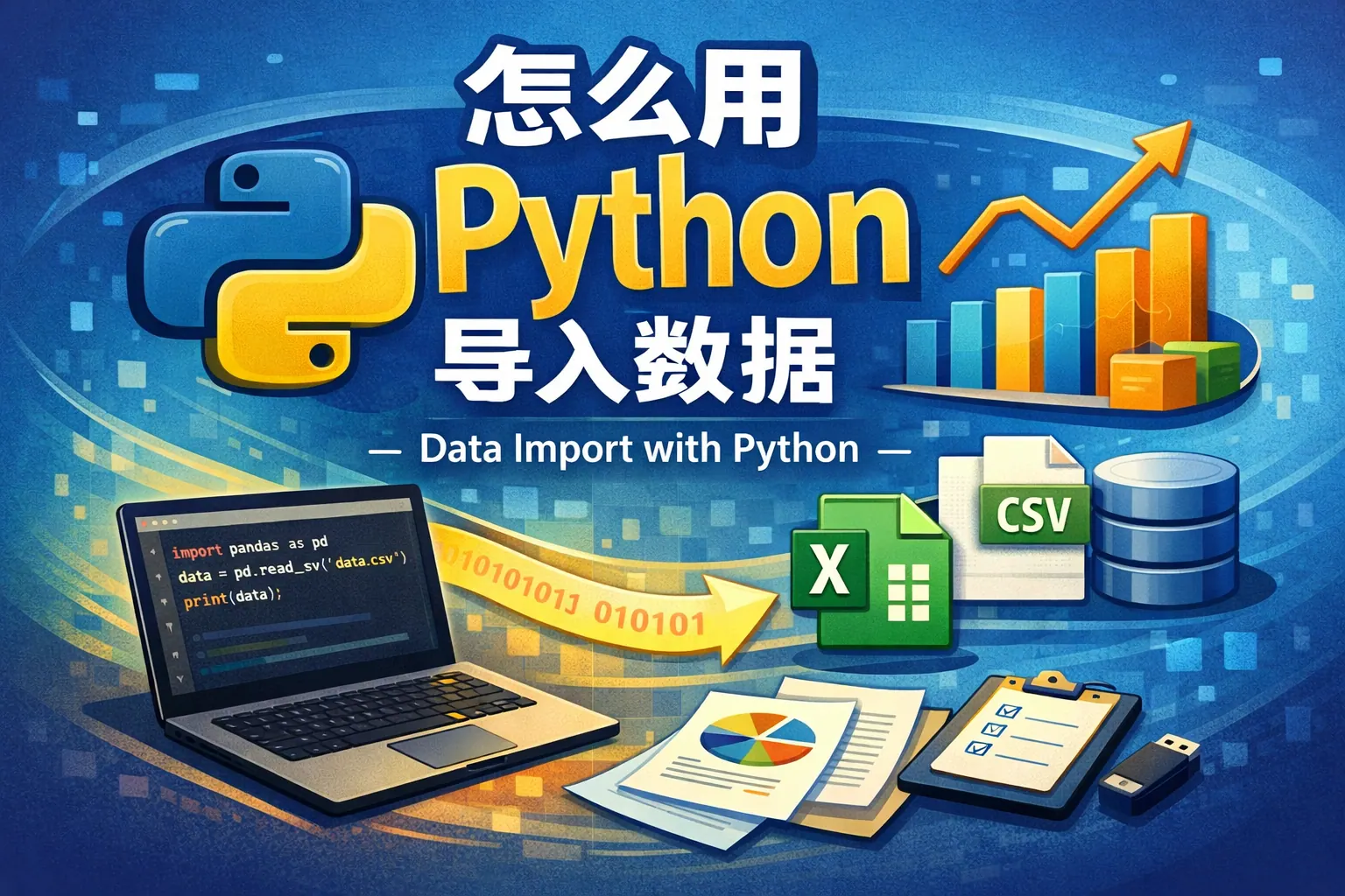 怎么用python导入数据