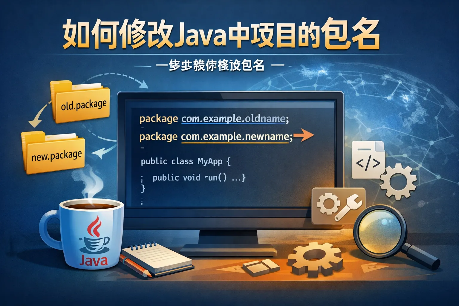 如何修改java中项目的包名