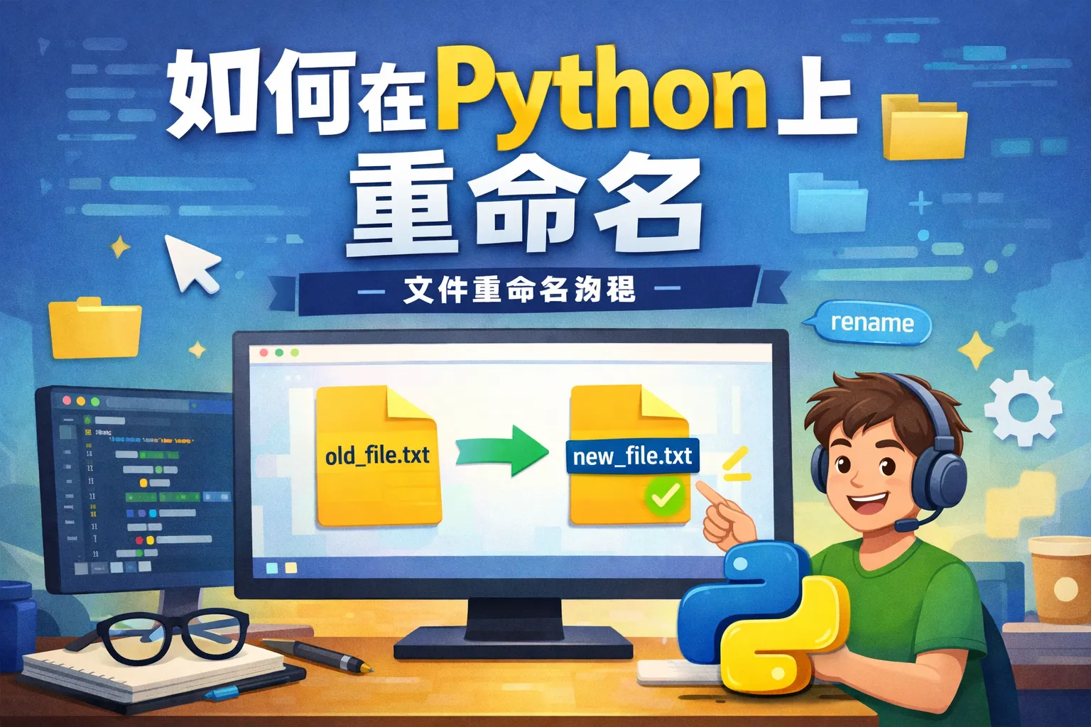 如何在python上重命名