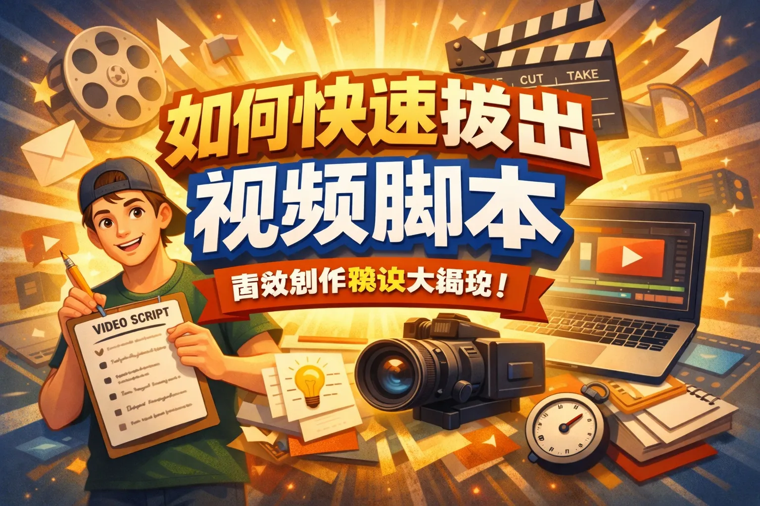 如何快速拔出视频脚本