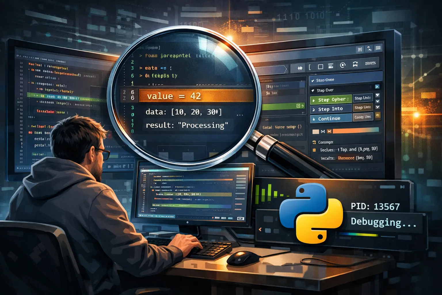 调试已经运行的python进程