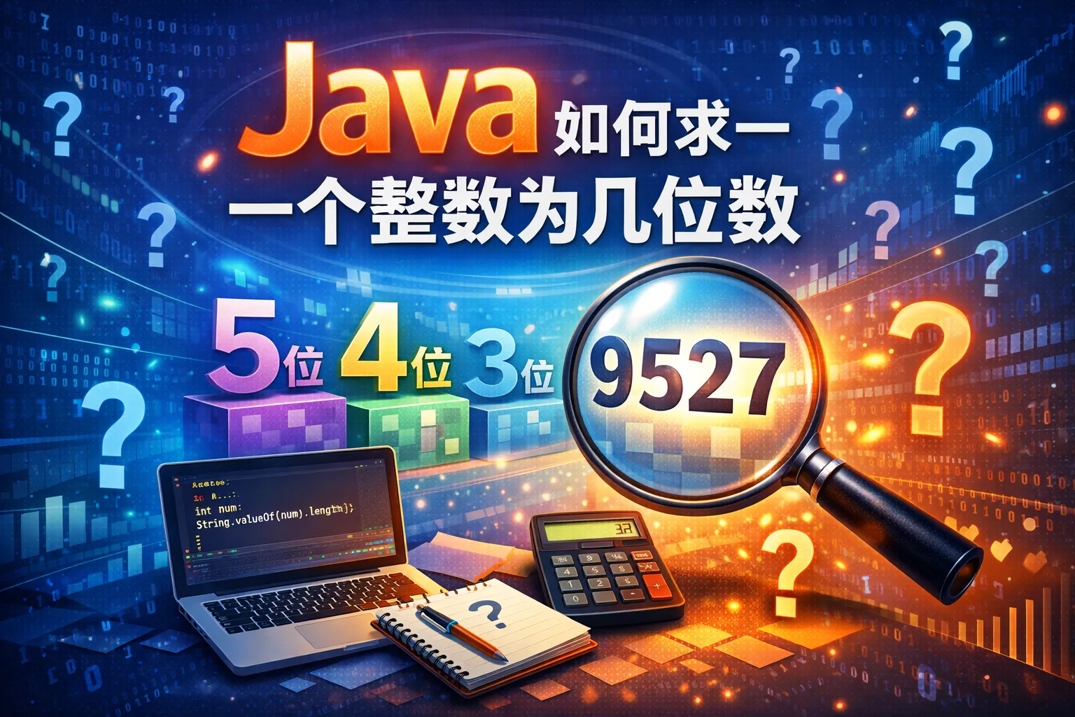java如何求一个整数为几位数