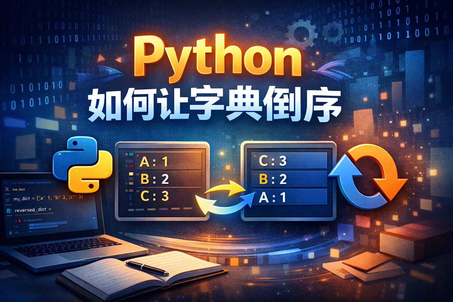 python如何让字典倒序