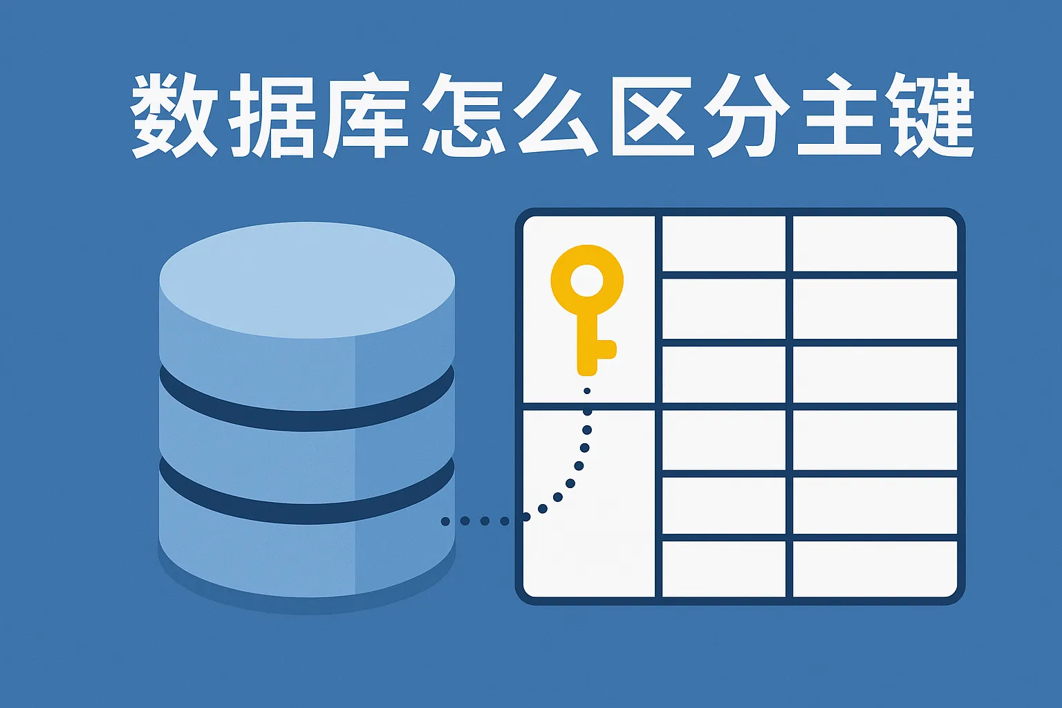数据库怎么区分主键