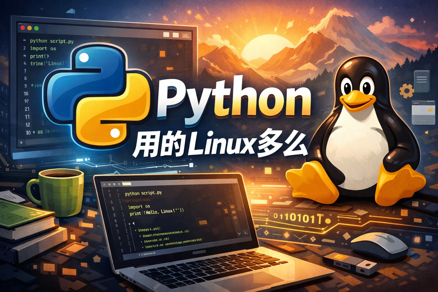 Python用的Linux多么