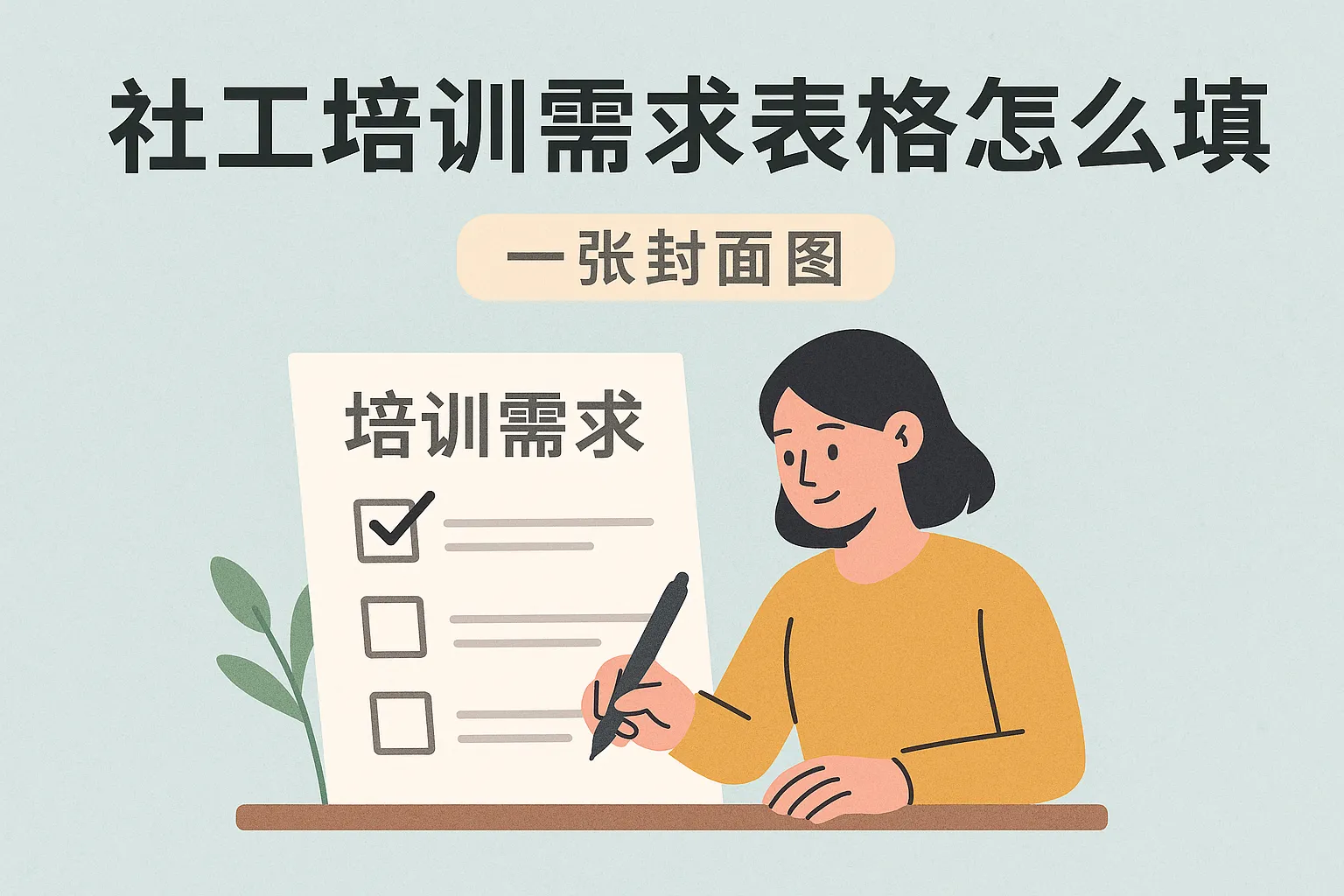 社工培训需求表格怎么填