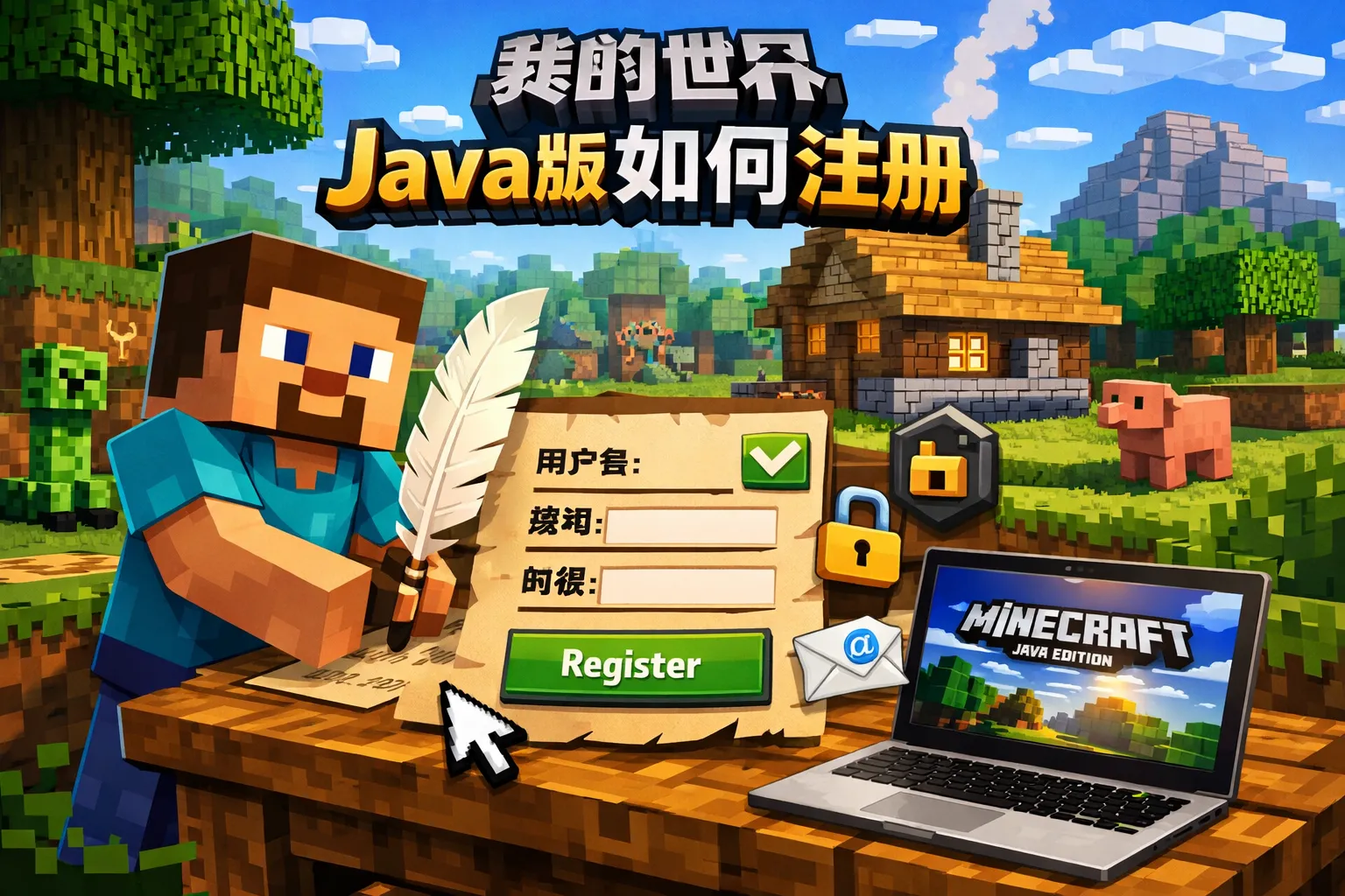 我的世界java版如何注册