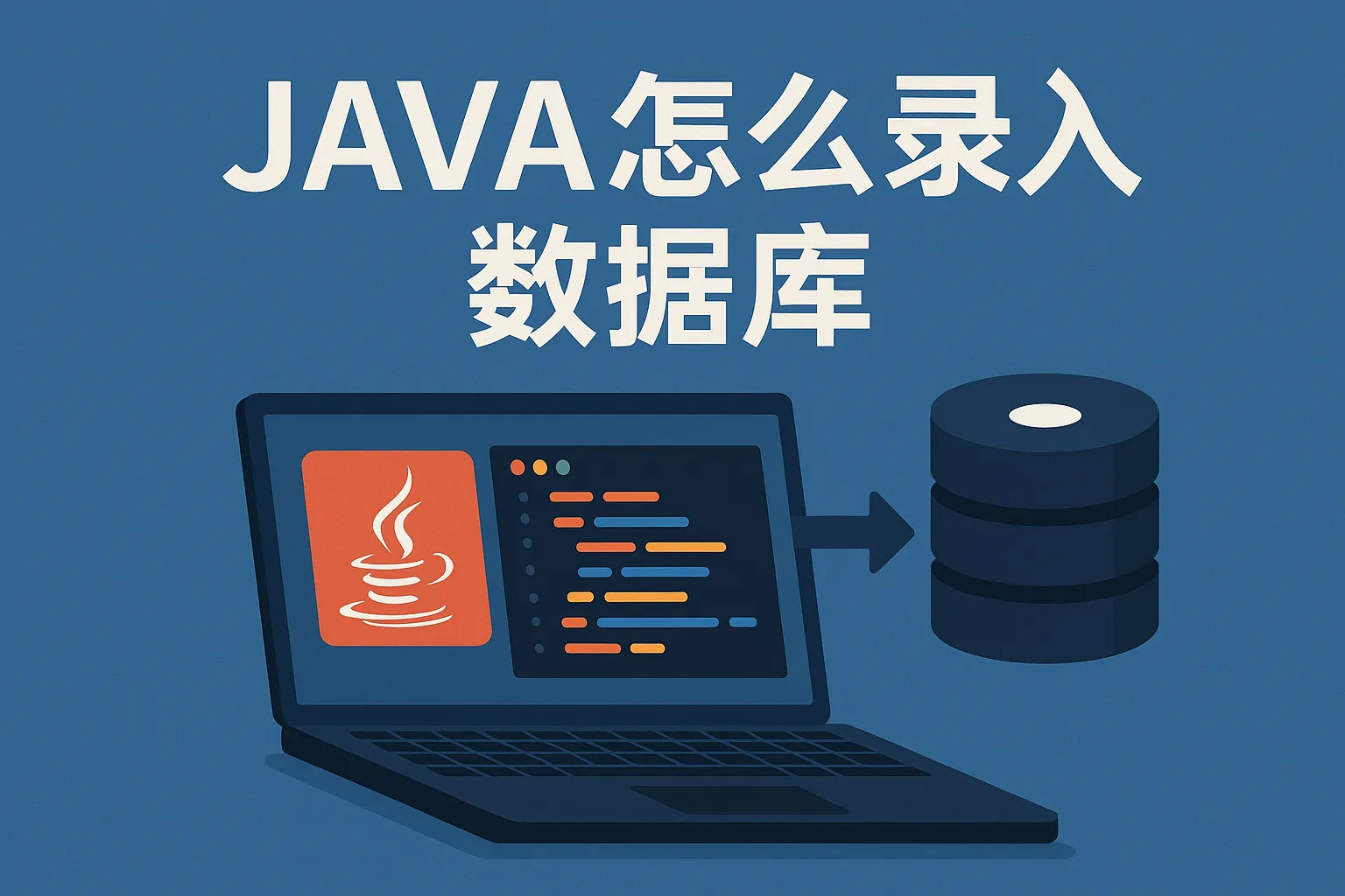 java怎么录入数据库