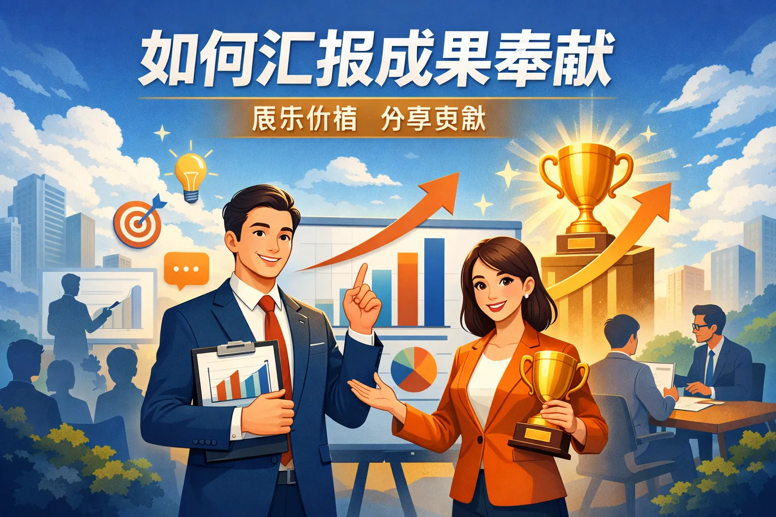 如何汇报成果奉献