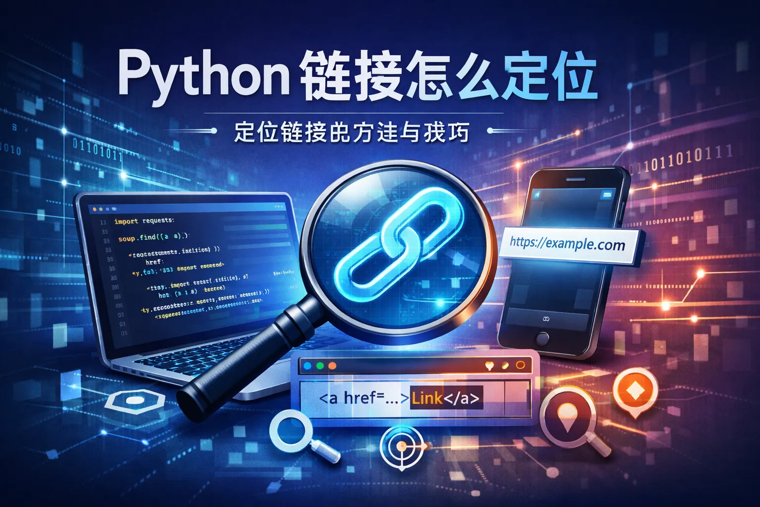 python 链接怎么定位