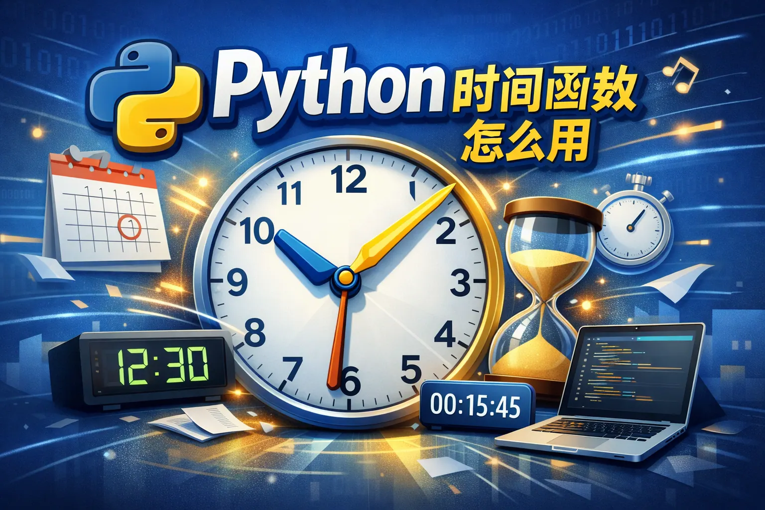 python时间函数怎么用