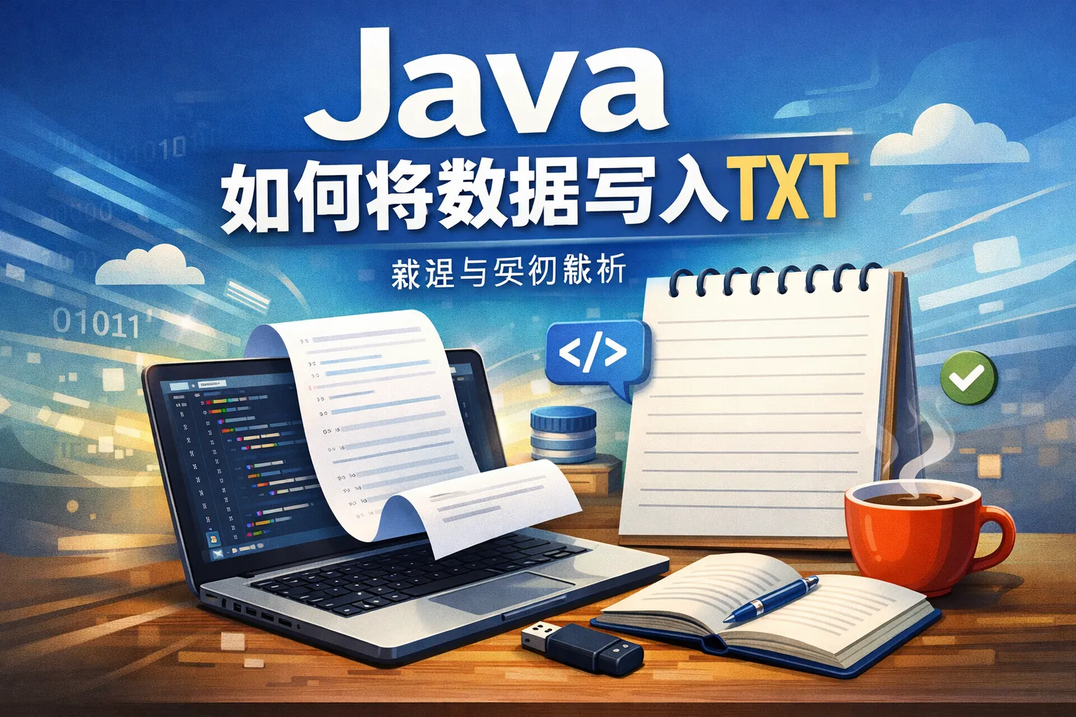 java如何将数据写入txt