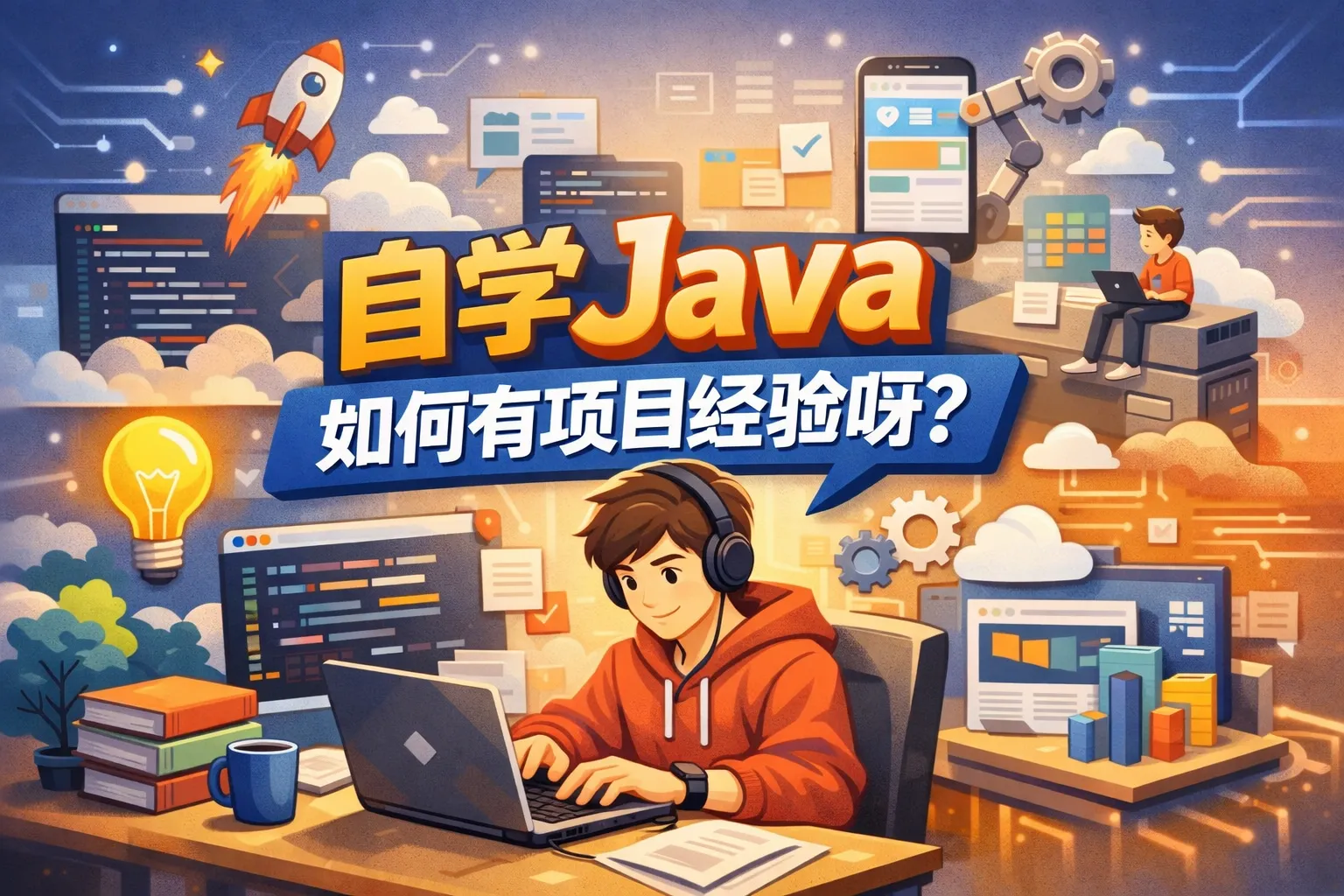 自学java如何有项目经验呀