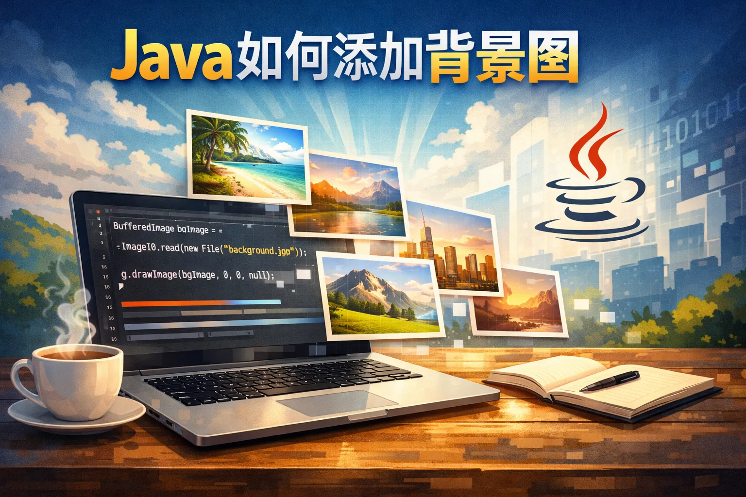 java如何添加背景图
