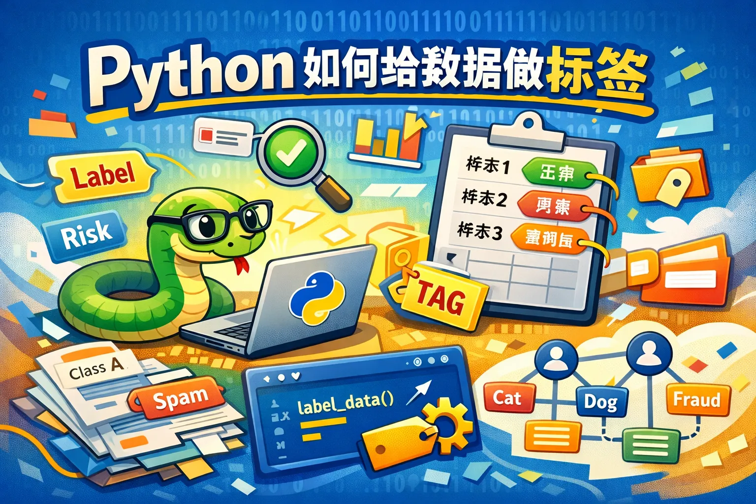 python如何给数据做标签