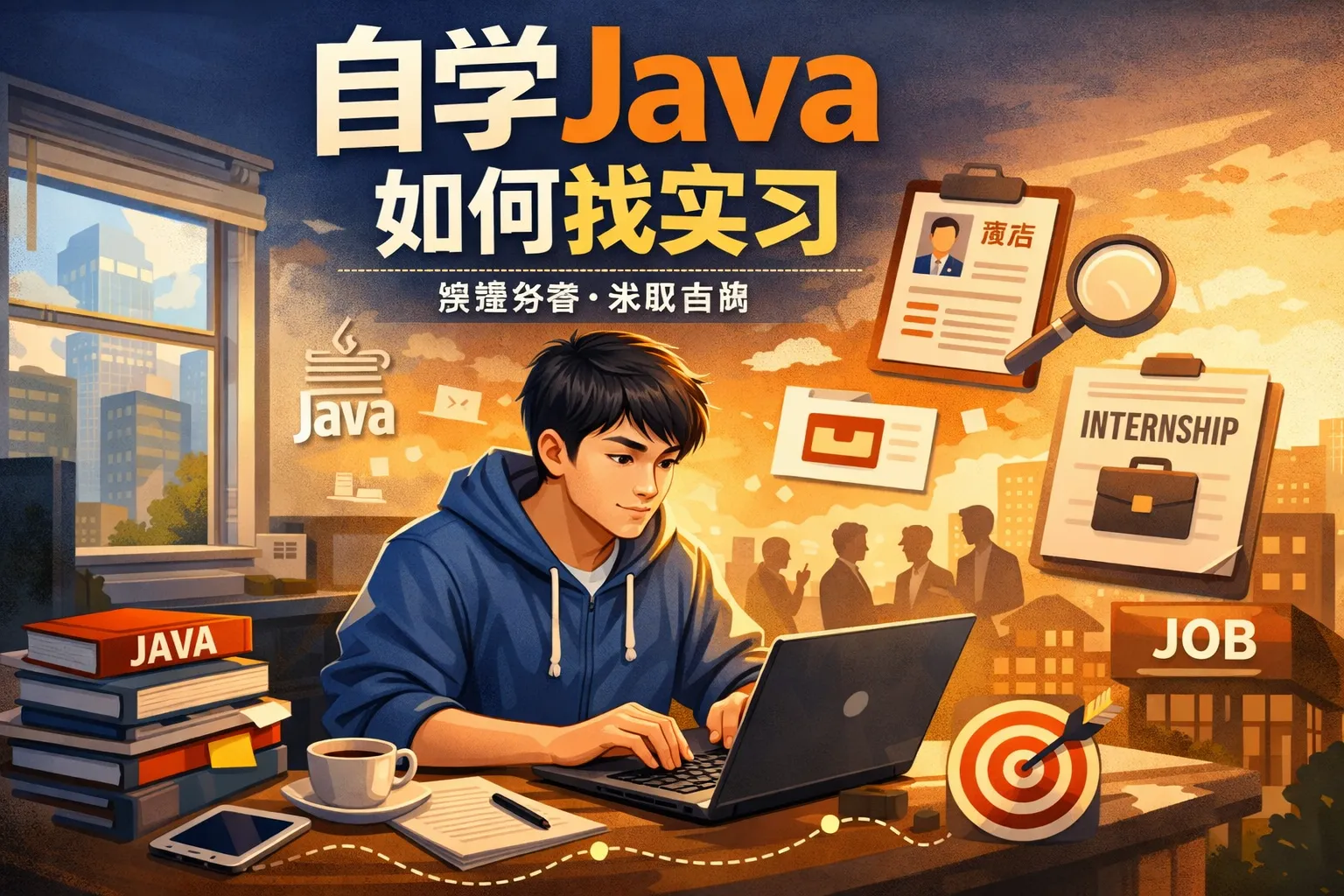 自学java如何找实习