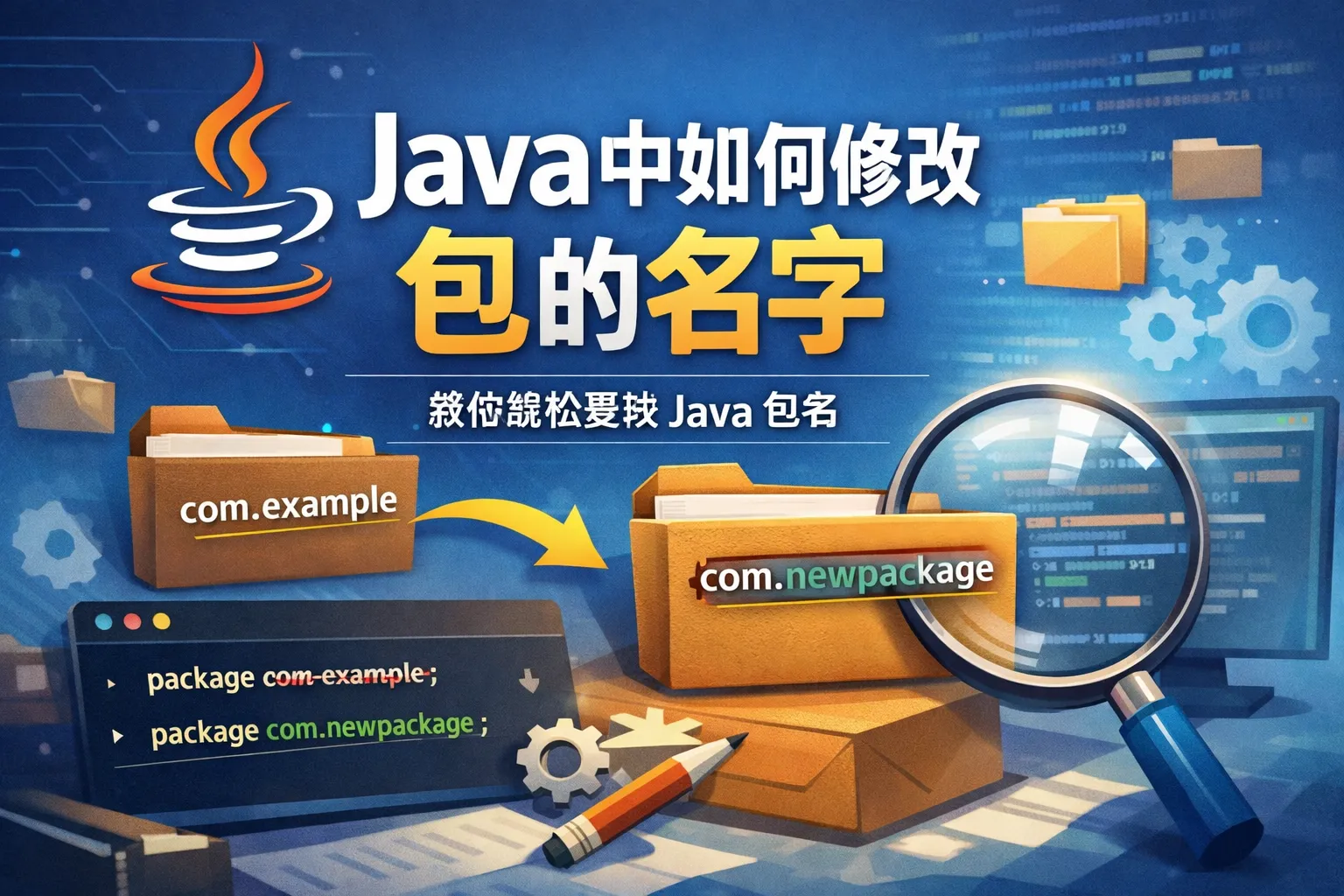 java中如何修改包的名字
