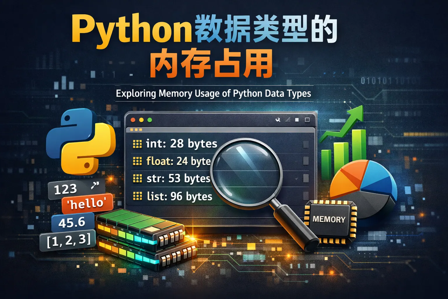 python数据类型的内存占用