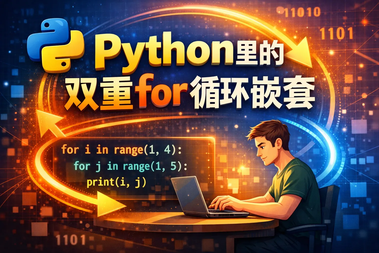 python里的双重for循环嵌套