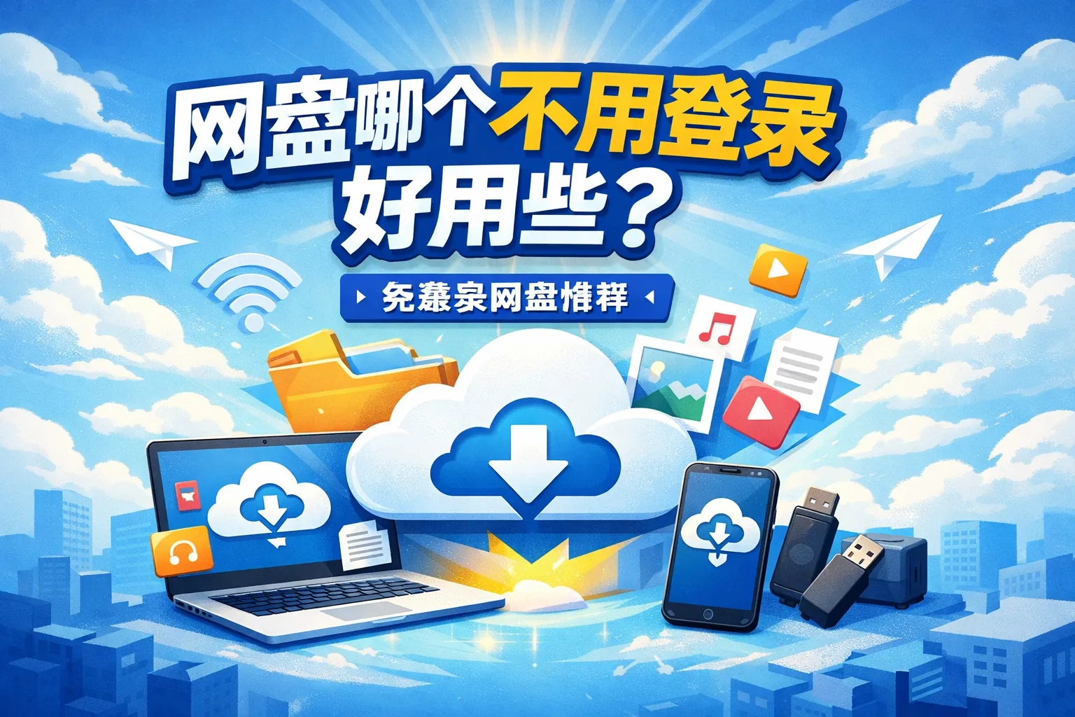 网盘哪个不用登录好用些