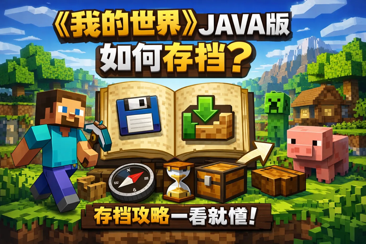 我的世界java版如何存档