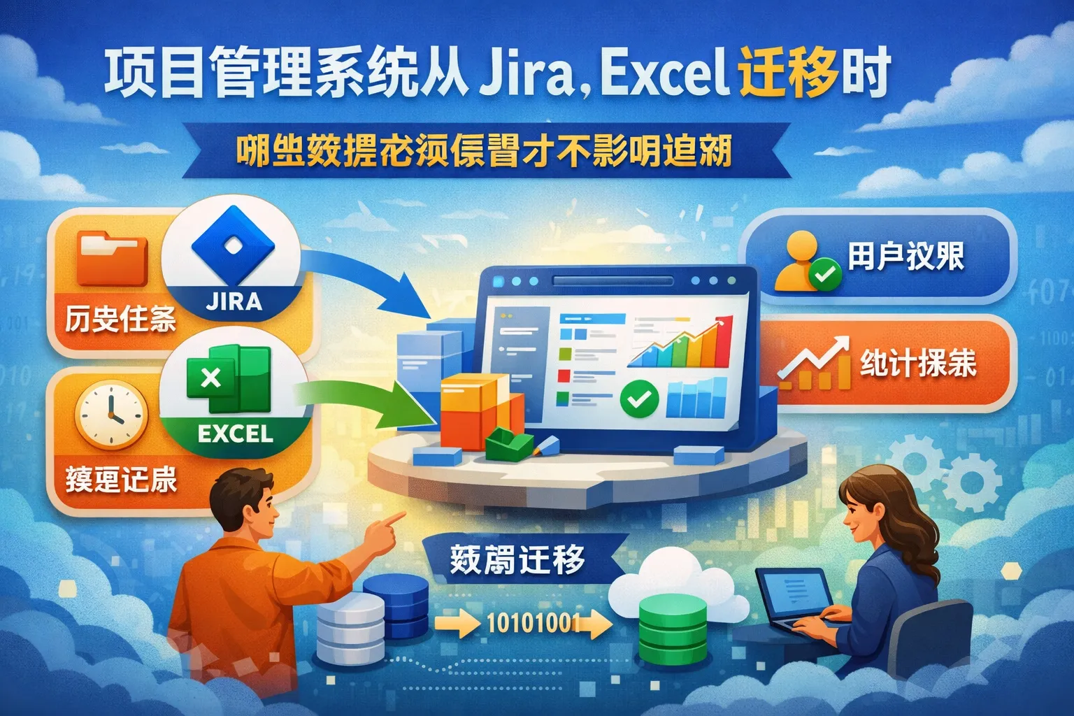 项目管理系统从 Jira Excel 迁移时哪些数据必须保留才不影响追溯