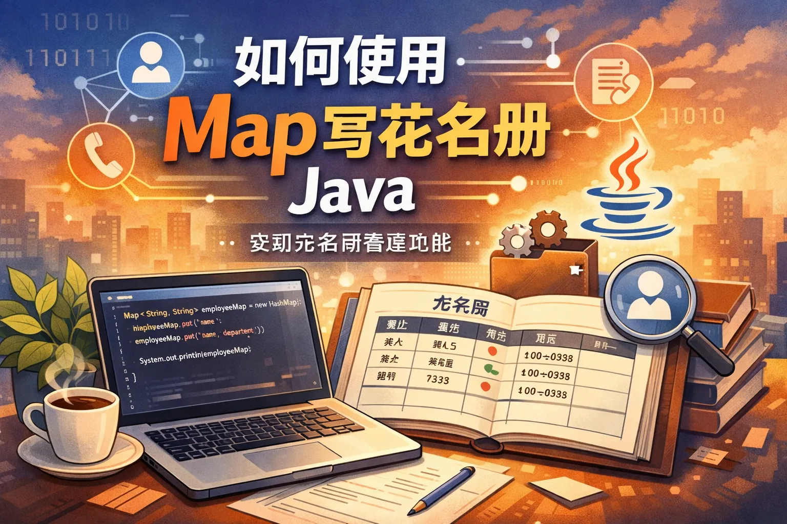 如何使用map写花名册java