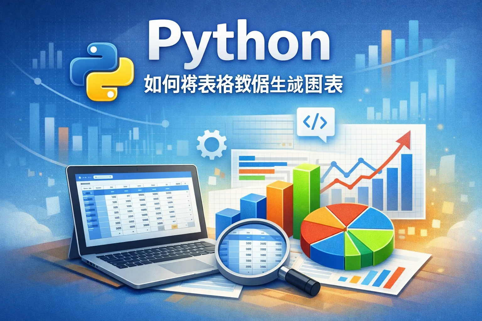 python如何将表格数据生成图表