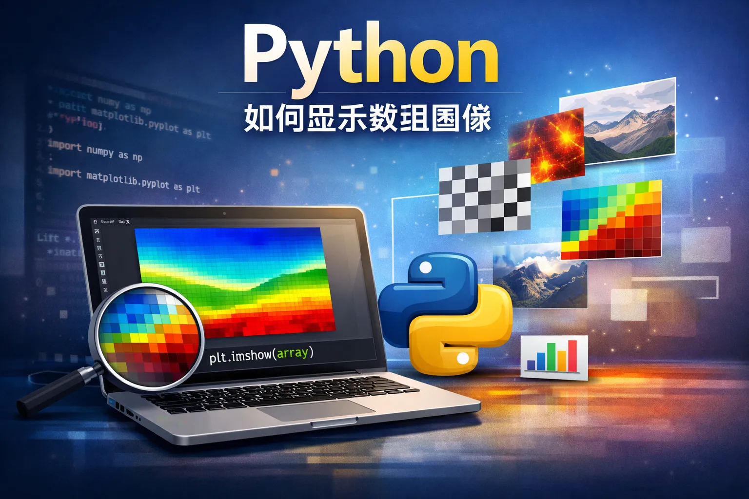 python如何显示数组图像