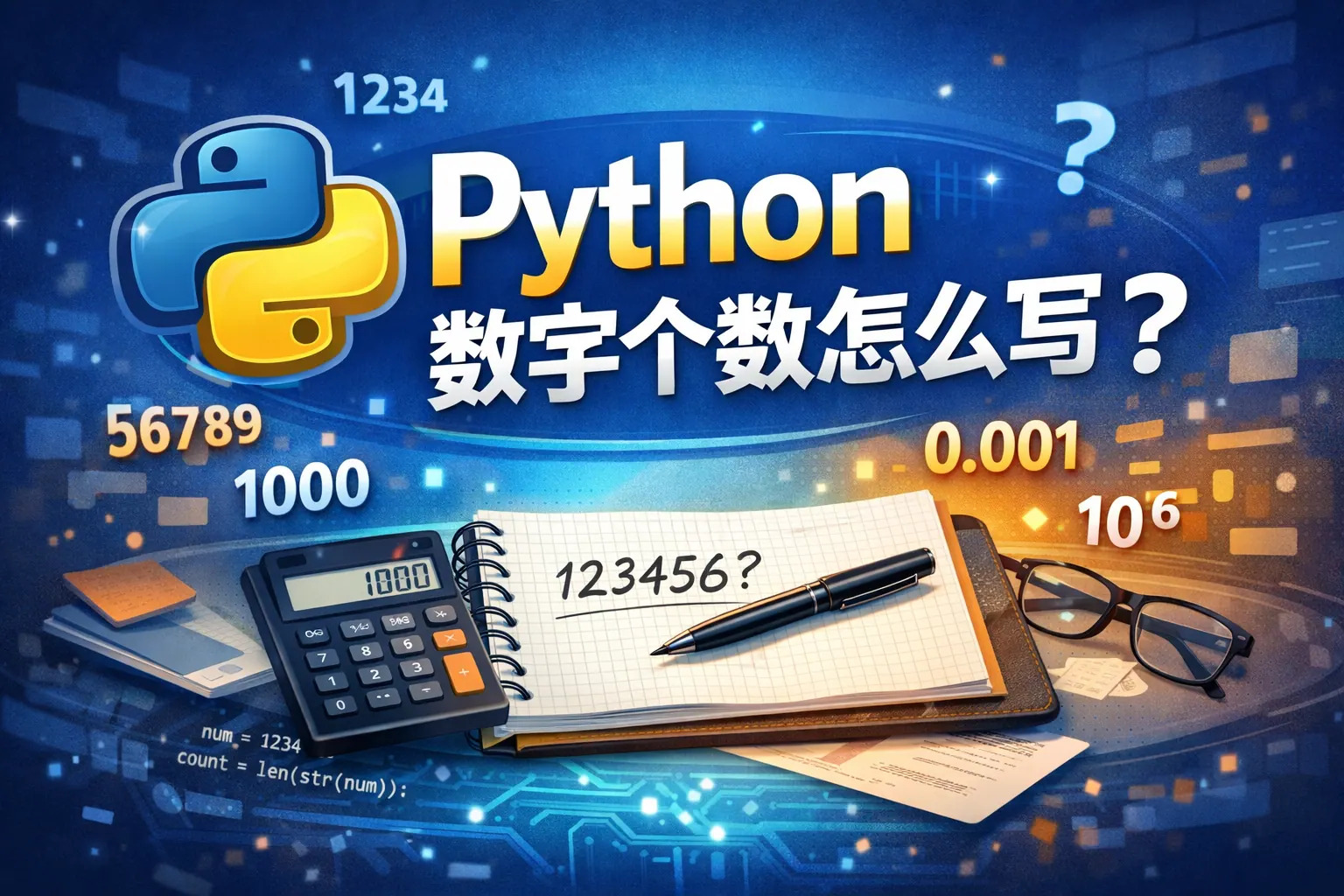 python数字个数怎么写