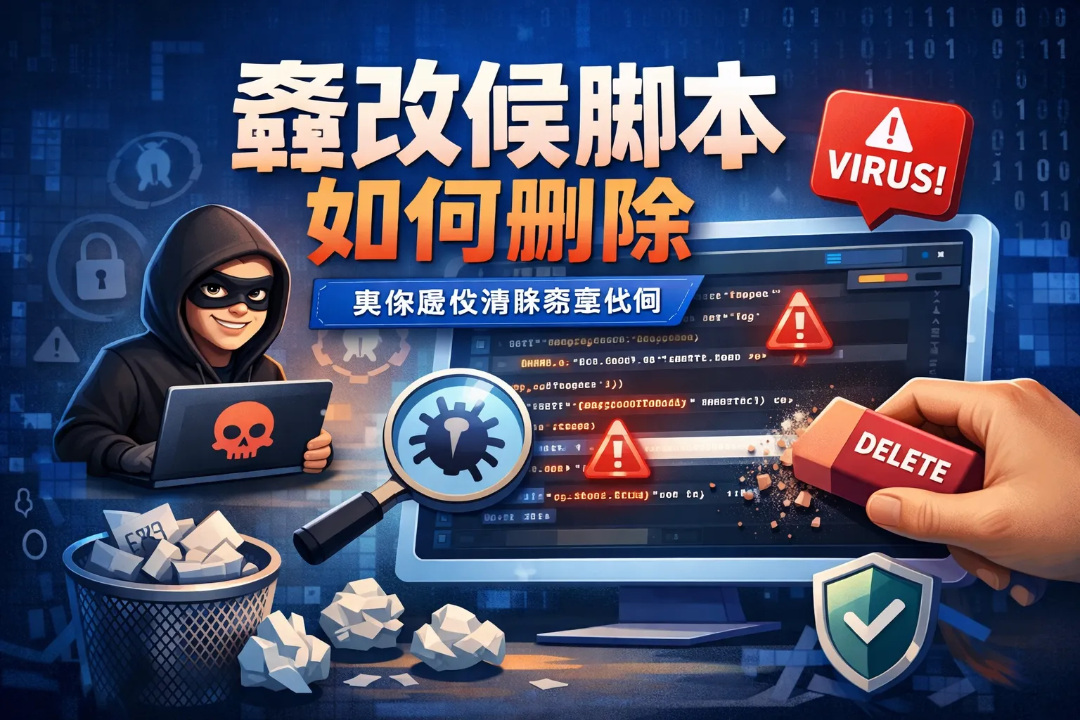 篡改候脚本如何删除