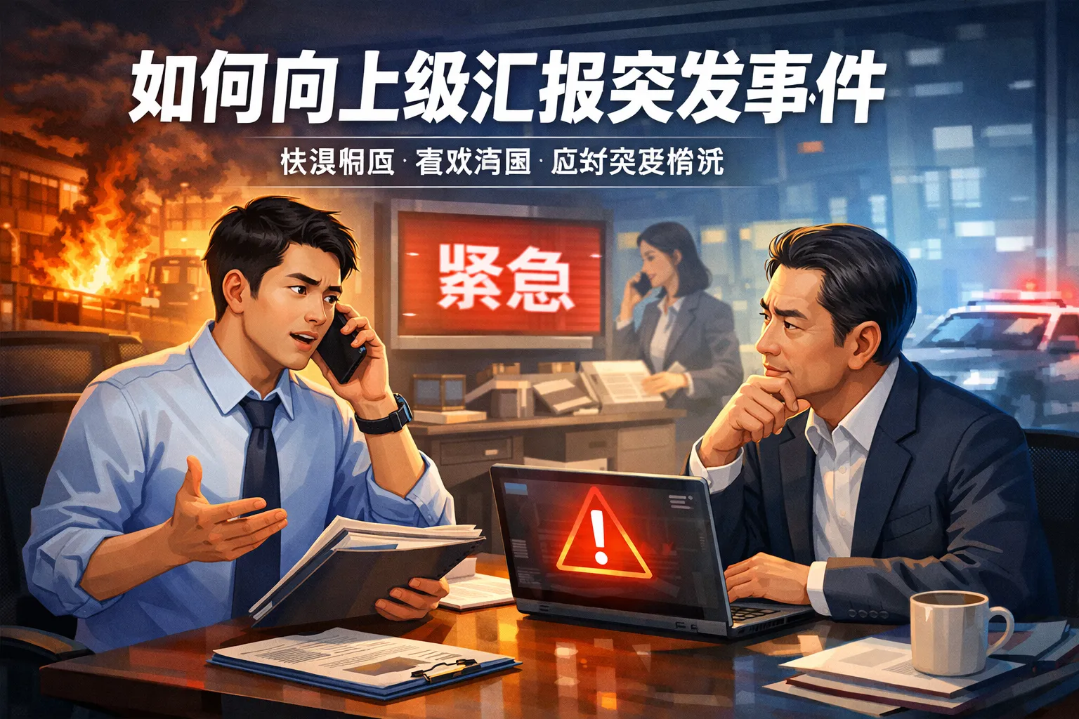 如何向上级汇报突发事件