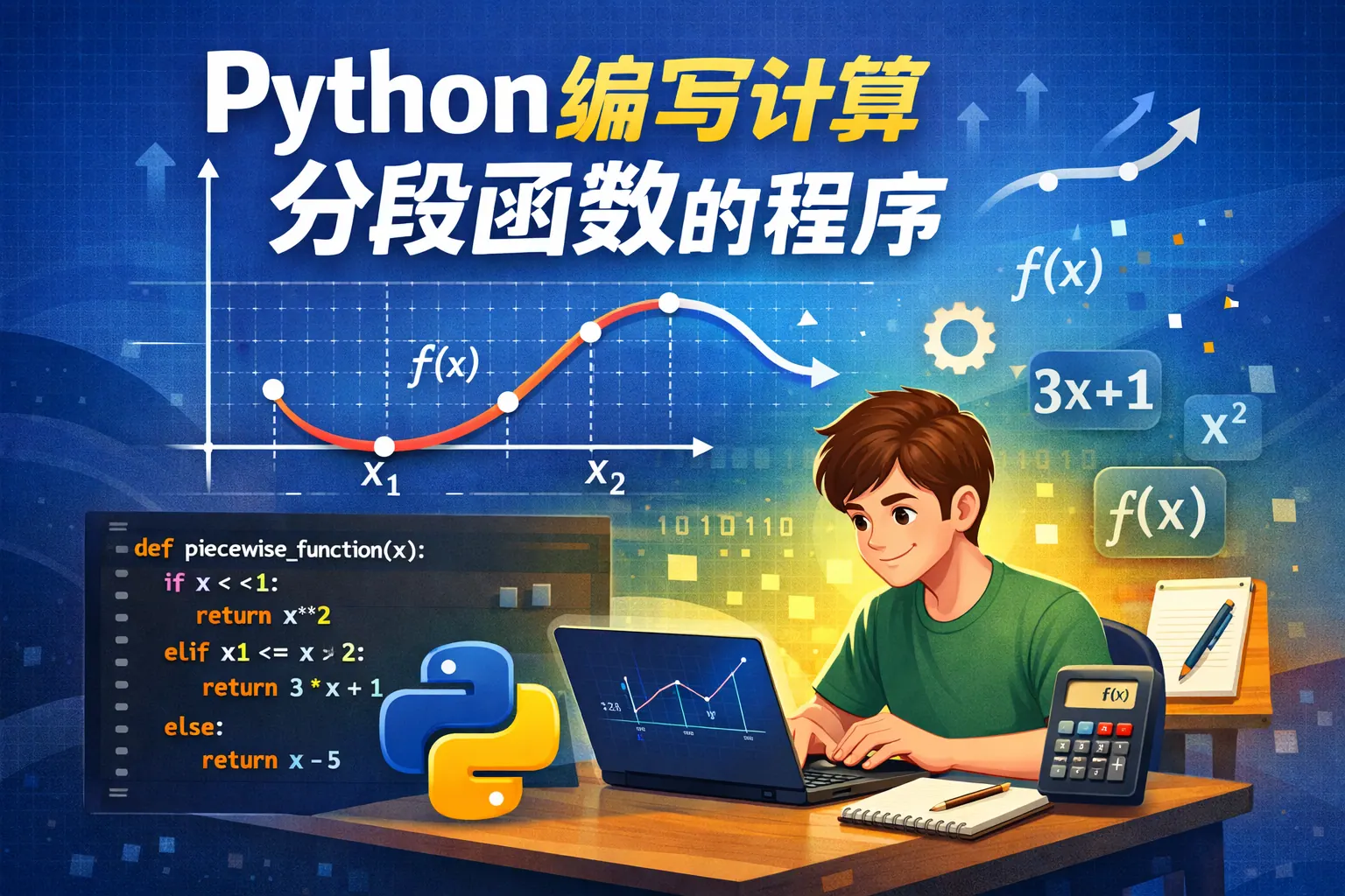 python编写计算分段函数的程序