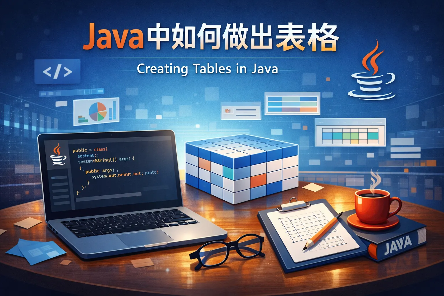 java中如何做出表格那样的