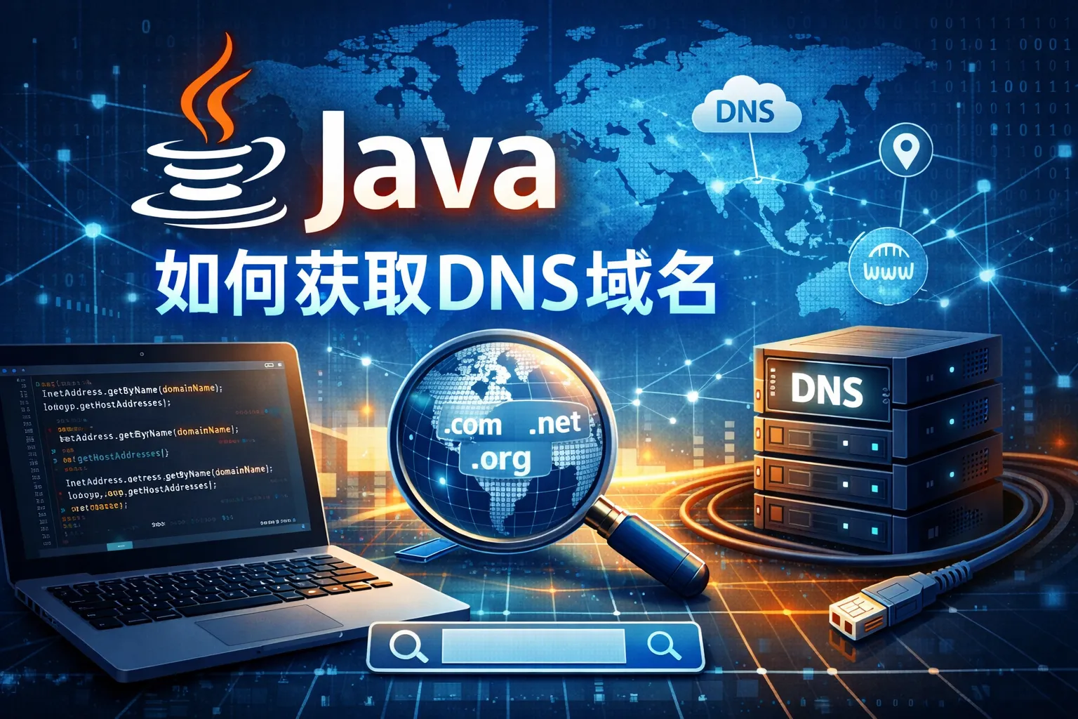 java 如何获取dns域名