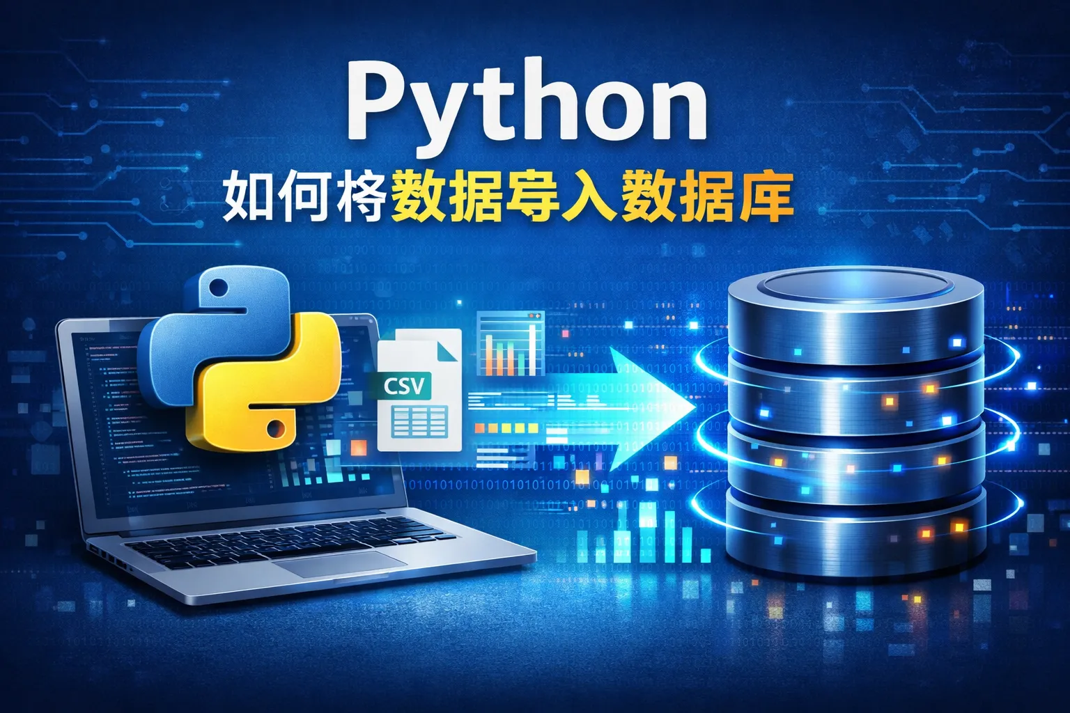 python如何将数据导入数据库
