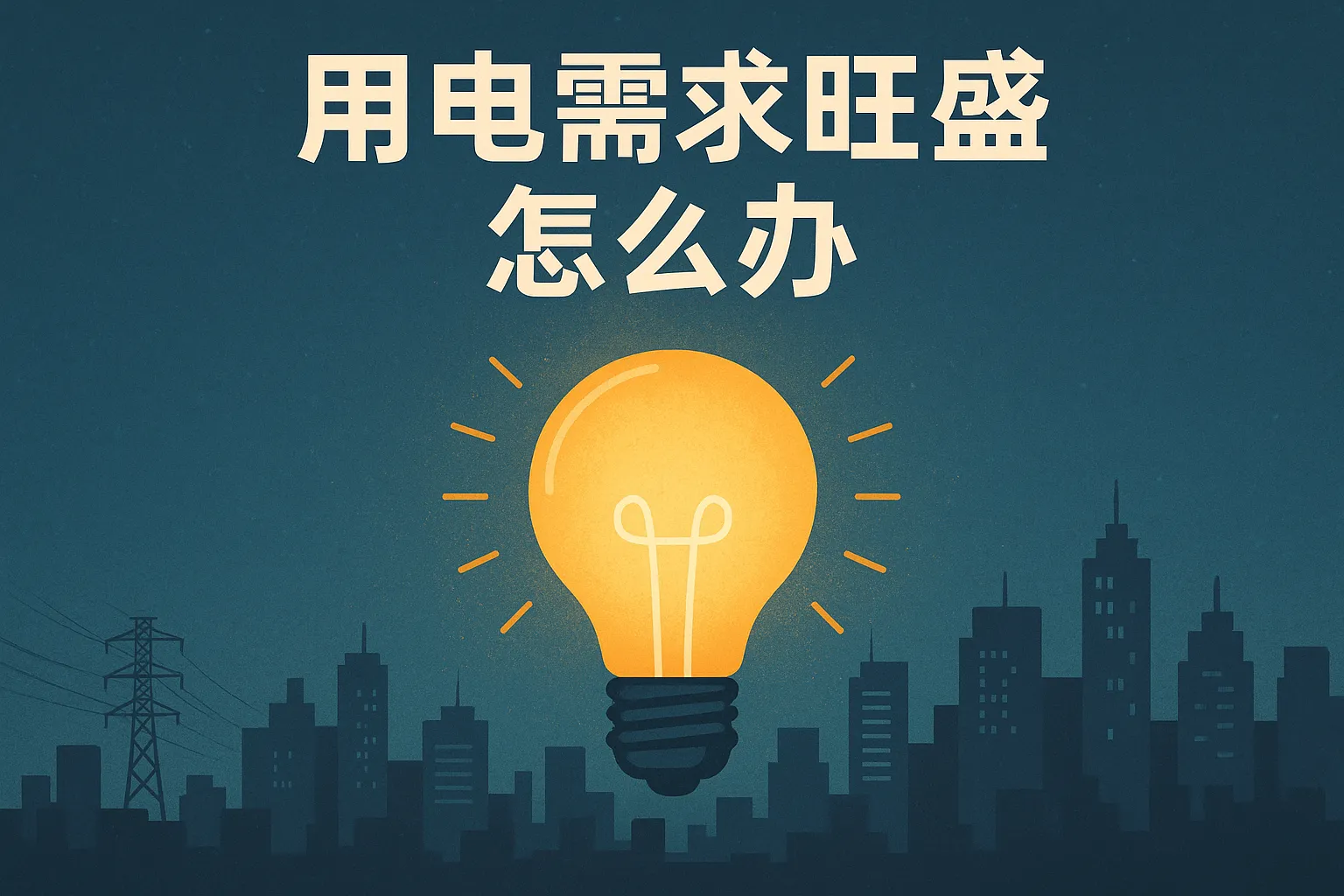 用电需求旺盛怎么办