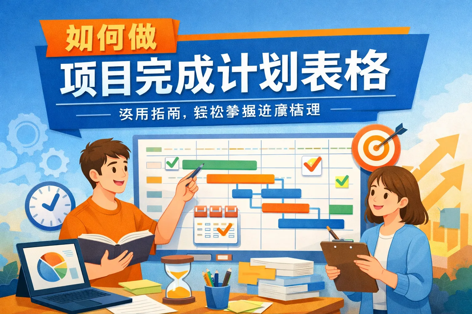 如何做项目完成计划表格