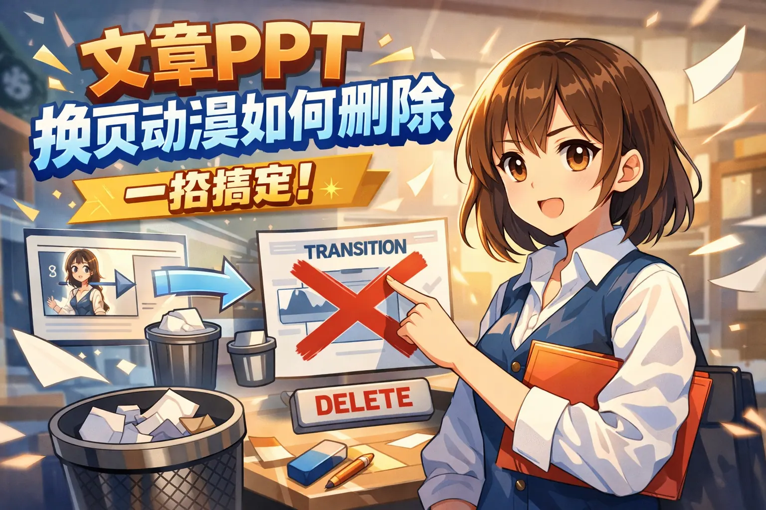 ppt换页动漫如何删除