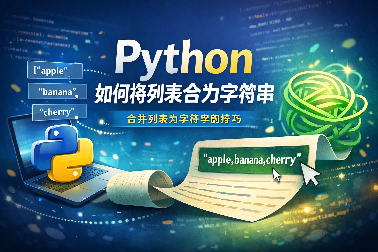 python如何将列表合为字符串