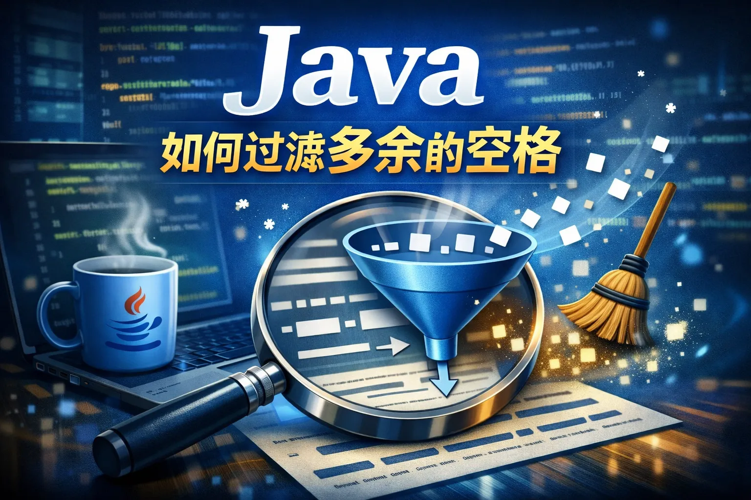 java如何过略多余的空格