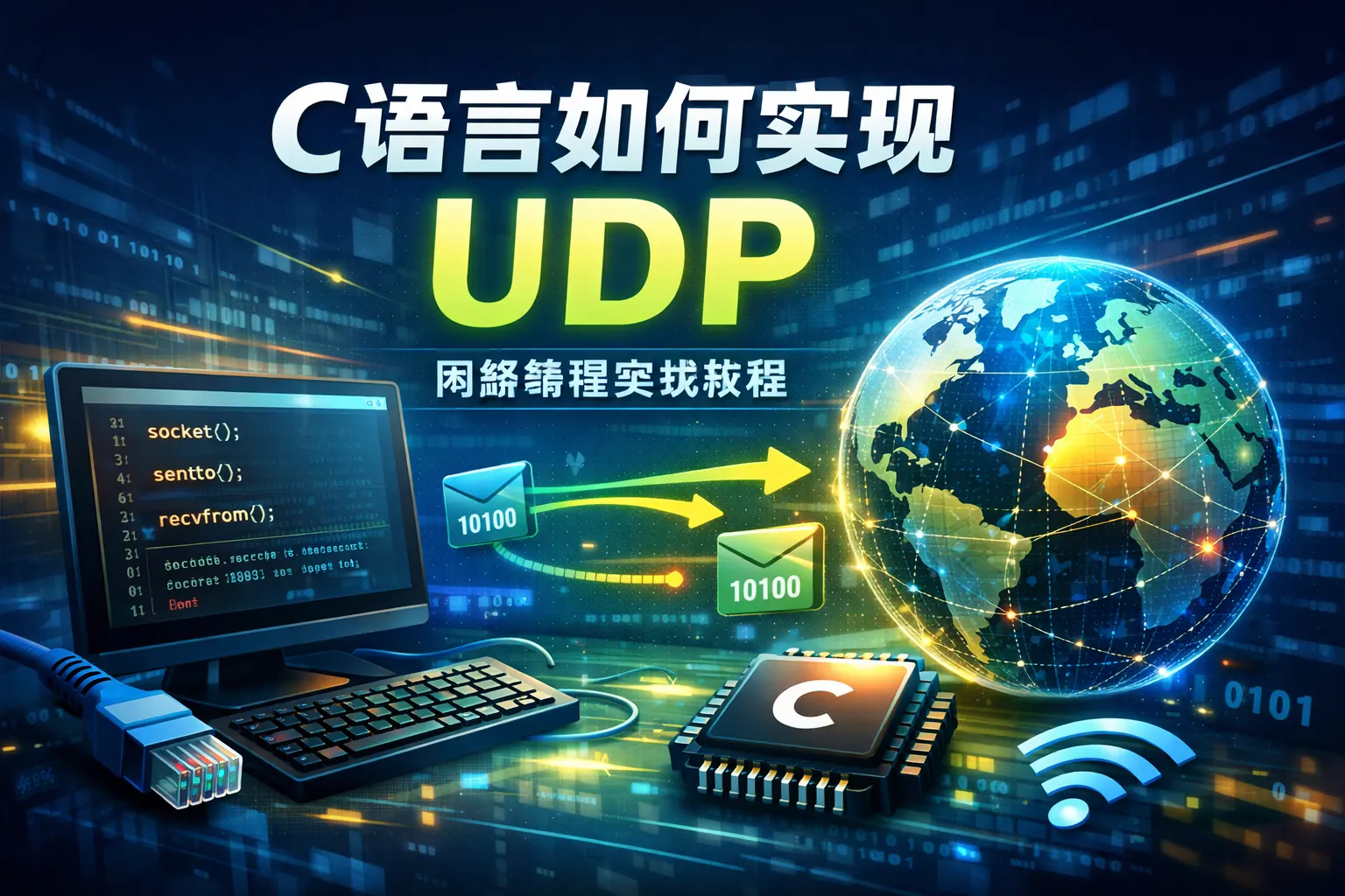 c语言如何实现udp