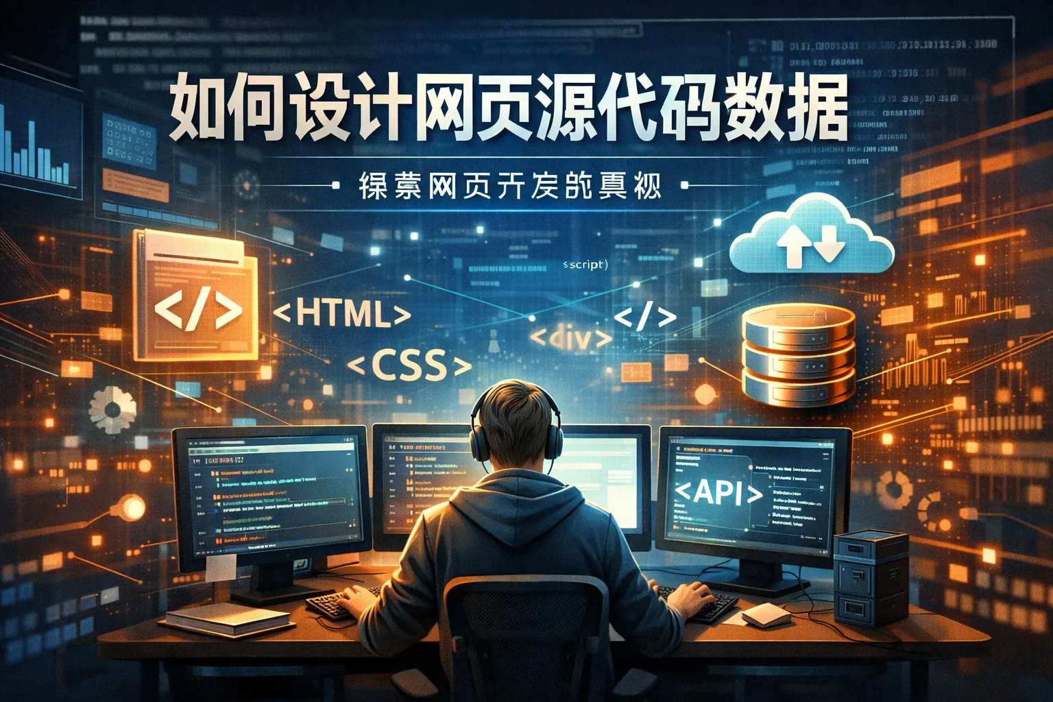 如何设计网页源代码数据