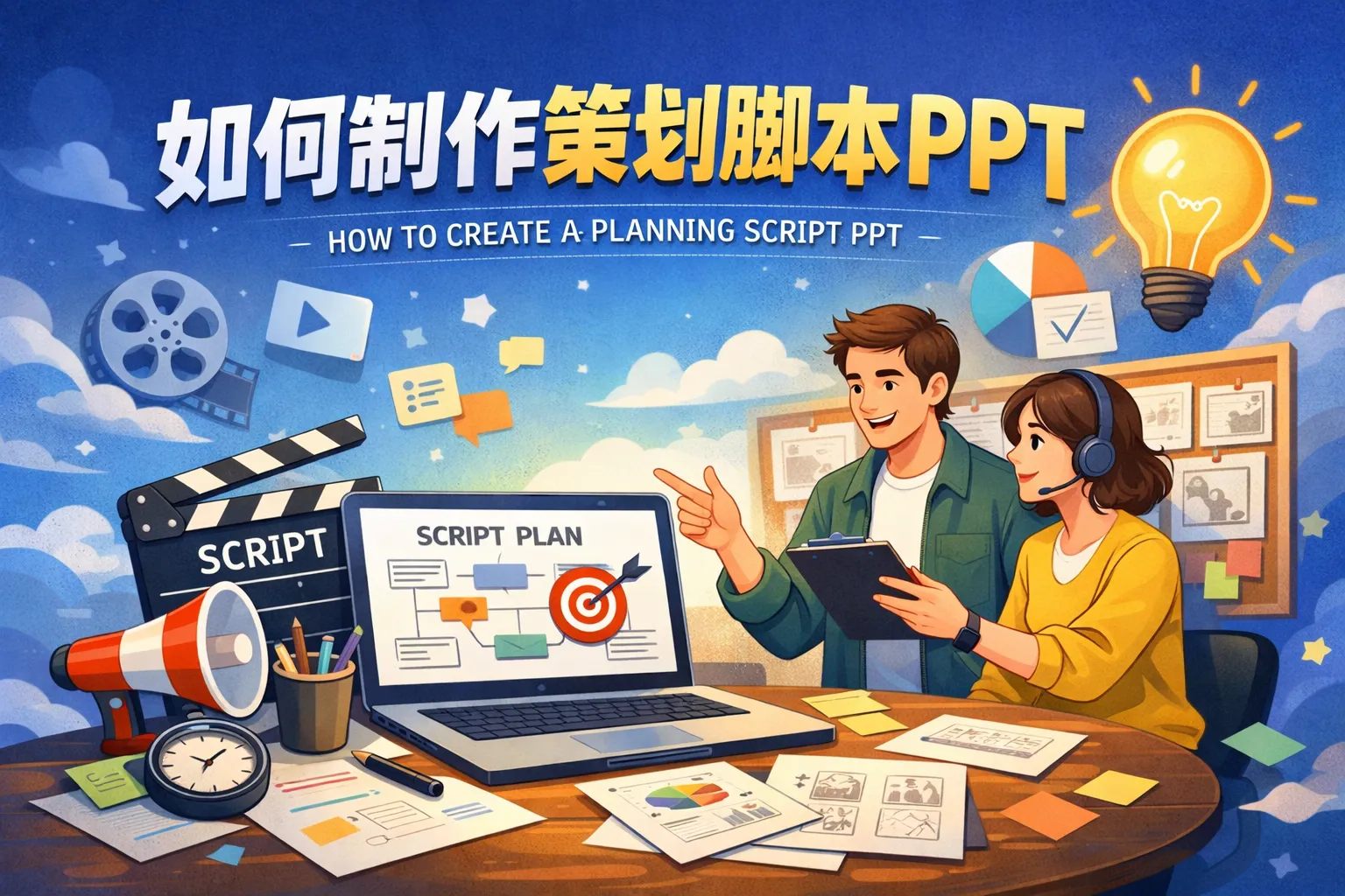 如何制作策划脚本ppt