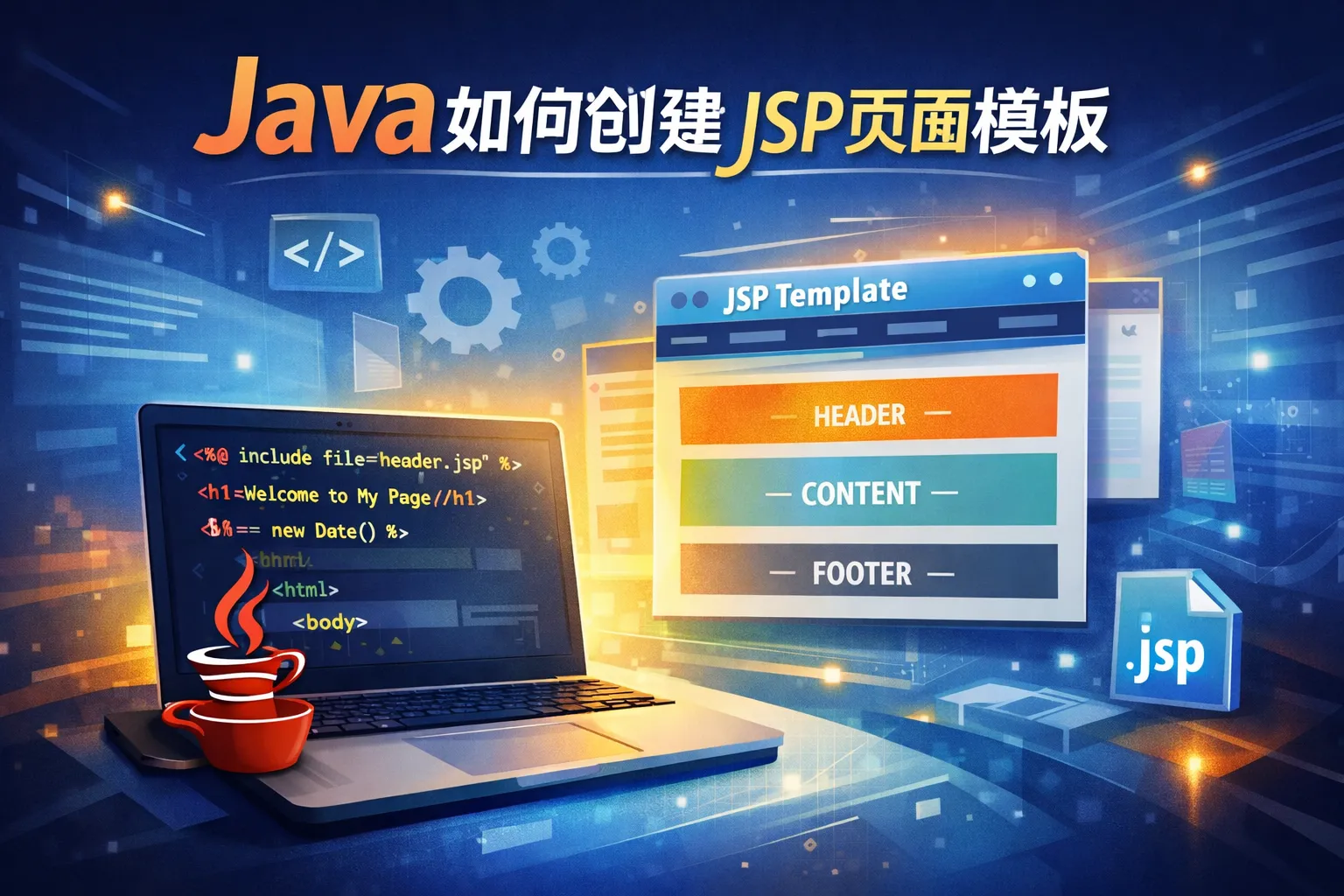 java如何创建jsp页面模板